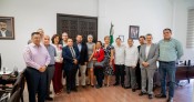 Se reúne titular del Poder Ejecutivo con el presidente e integrantes de la Mesa Directiva de la Barra de Abogados del Estado de Morelos A.C. y ex presidentes de la asociación