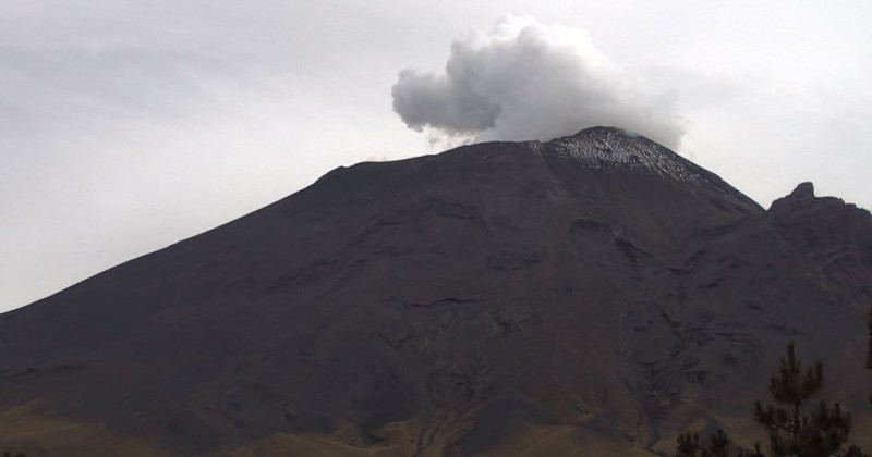 Reporte monitoreo del volcán Popocatépetl