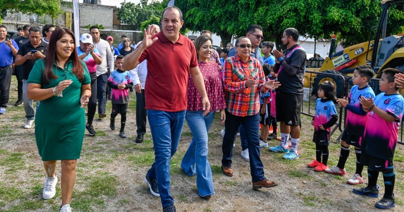 Continúa Cuauhtémoc Blanco transformando espacios deportivos en Morelos