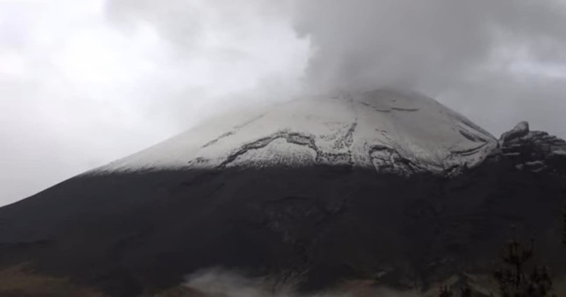 Reporte monitoreo del volcán Popocatépetl