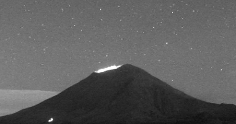 Reporte monitoreo del volcán Popocatépetl