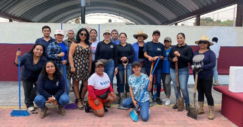 Realiza CES Morelos recuperación de espacios públicos en 11 municipios
