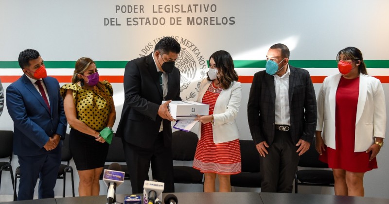 Entrega Poder Ejecutivo Paquete Económico 2022 al Congreso de Morelos