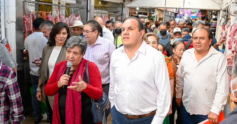 Cuauhtémoc Blanco anuncia apoyo para la rehabilitación y fortalecimiento en los mercados municipales  de Cuautla y Yautepec