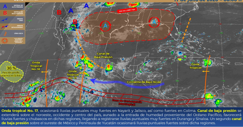 Pronostican baja probabilidad de lluvias durante el fin de semana en Morelos