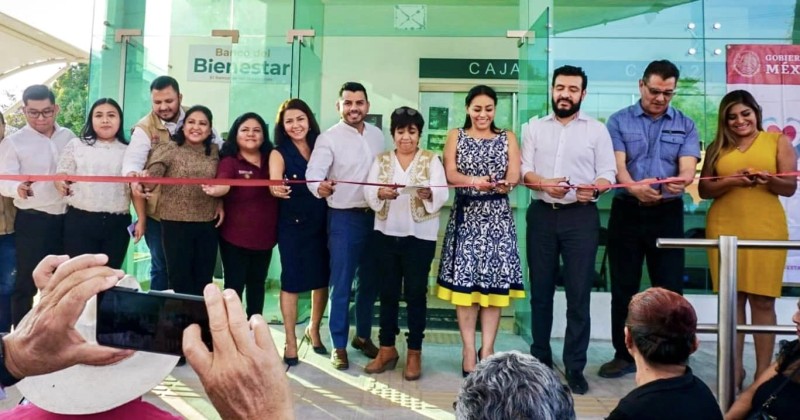 Asiste secretaria de Administración a inauguración del Banco de Bienestar en Xochitepec
