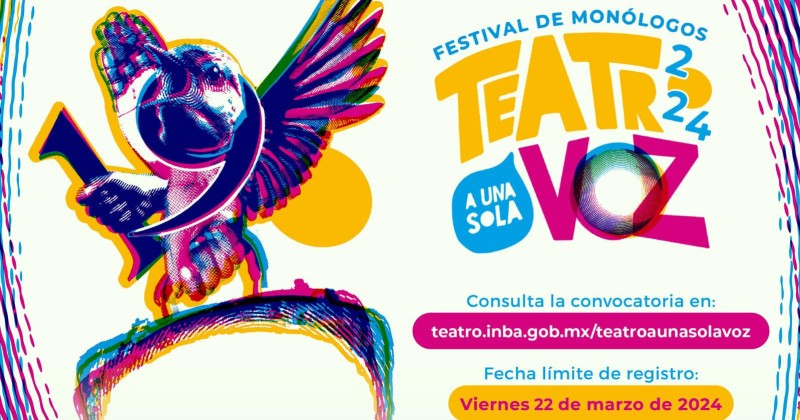 Invita STyC a comunidad teatral a participar en proceso de selección del 19 Festival de Monólogos, Teatro a Una Sola Voz