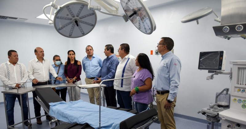 Mantiene Gobierno de Cuauhtémoc Blanco acciones para dignificar la red hospitalaria en Morelos