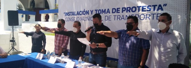 Participa SMyT en instalación y toma de protesta del Consejo Municipal de Transporte de Emiliano Zapata