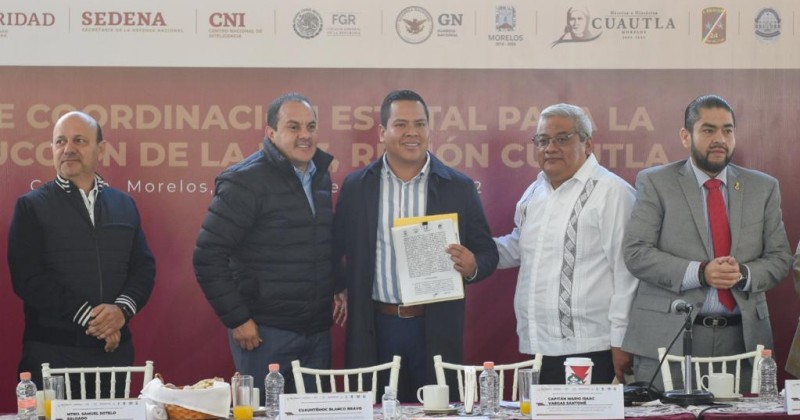 Ratifica Cuauhtémoc Blanco apoyo a municipio para hacer frente a la delincuencia