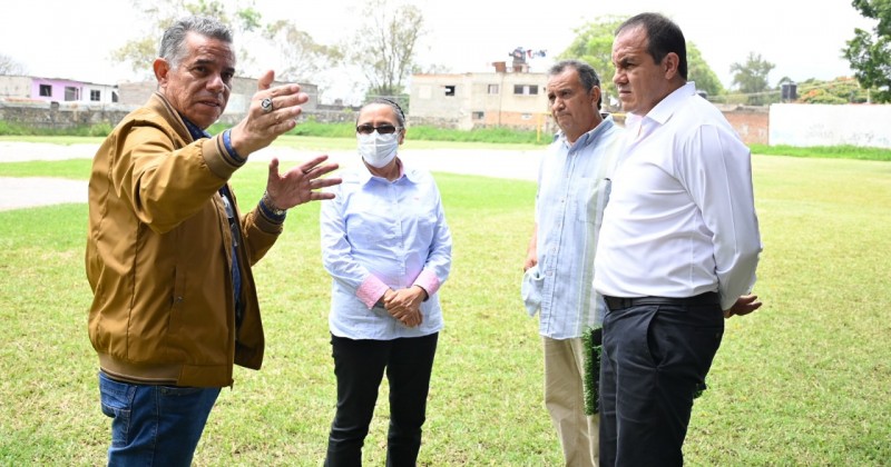 Consolida Gobierno de Cuauhtémoc Blanco proyecto de obras para espacios deportivos en Jiutepec y Cuernavaca