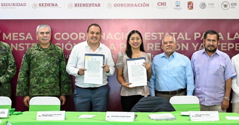 Formaliza Cuauhtémoc Blanco convenio de Mando Coordinado con presidentes municipales de la región oriente
