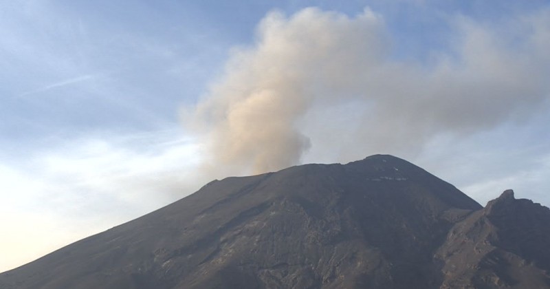 Reporte monitoreo del volcán Popocatépetl