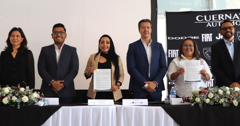 Firma el Instituto de Crédito convenio con Cuernavaca Automotriz S.A. de C.V.