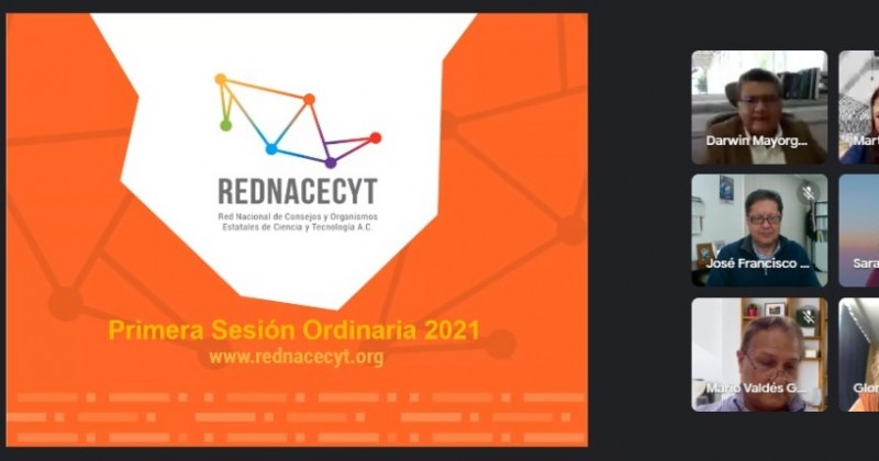 Participa CCyTEM en Primera Sesión Ordinaria 2021 de la REDNACECYT