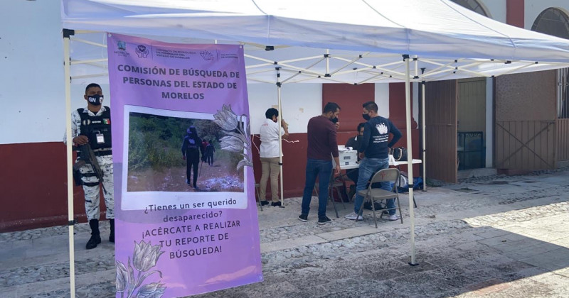 Instala Comisión de Búsqueda de Personas del estado de Morelos modulo de atención en Cuautla