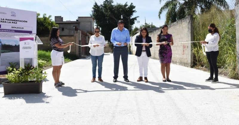 Promueve Gobierno de Morelos construcción y rehabilitación de vialidades en municipios