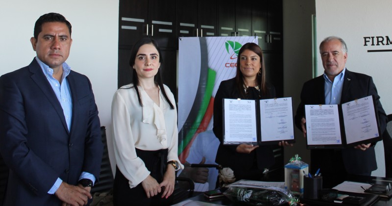 Signan CECyTE y UAEM convenio de colaboración