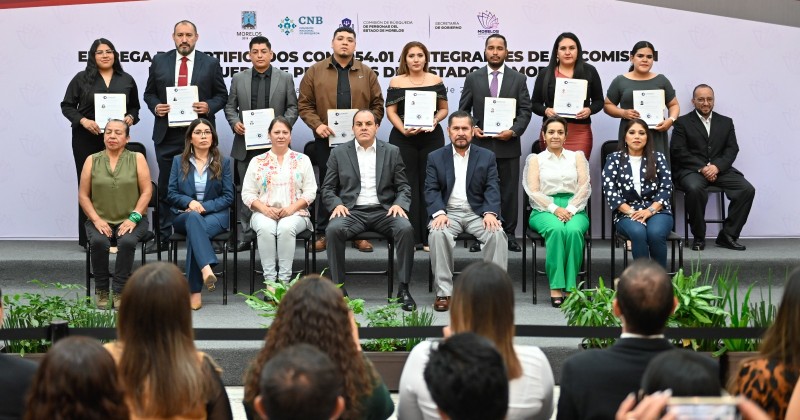 Fortalece Gobierno de Cuauhtémoc Blanco preparación de trabajadores de la Comisión de Búsqueda de Personas del Estado de Morelos