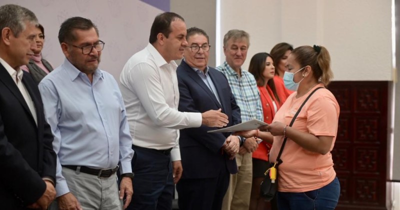 Trabajo coordinado entre Gobierno de Cuauhtémoc Blanco y el Presidente López Obrador da certeza jurídica a vecinos de Patios de la Estación en Cuernavaca