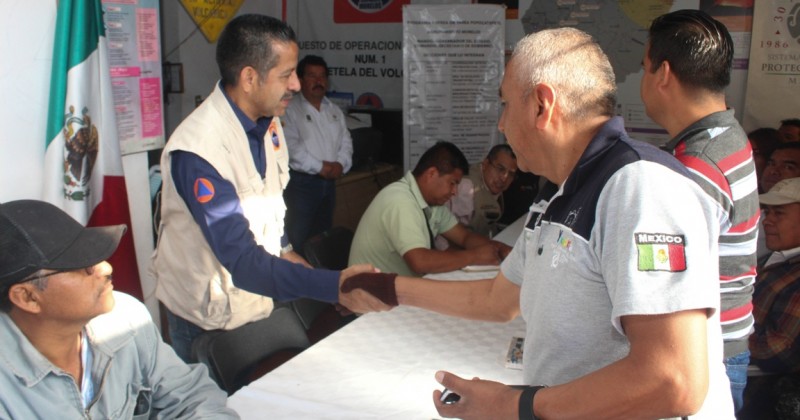 Sostiene CEPCM estrecha comunicación con municipios cercanos al Popocatépetl 