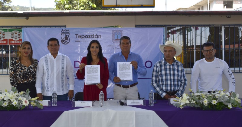 Otorga Secretaría de Administración uso de un inmueble al Ayuntamiento de Tepoztlán