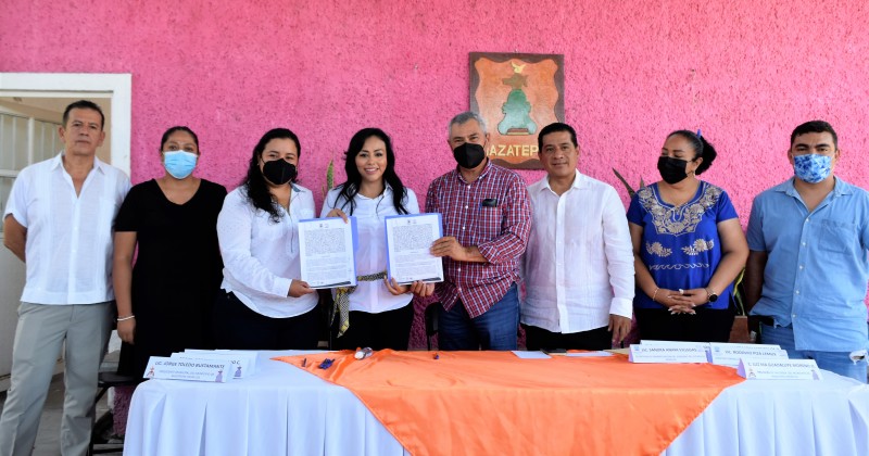 Firman convenio de colaboración gobiernos de Morelos y Mazatepec para uso de dos inmuebles