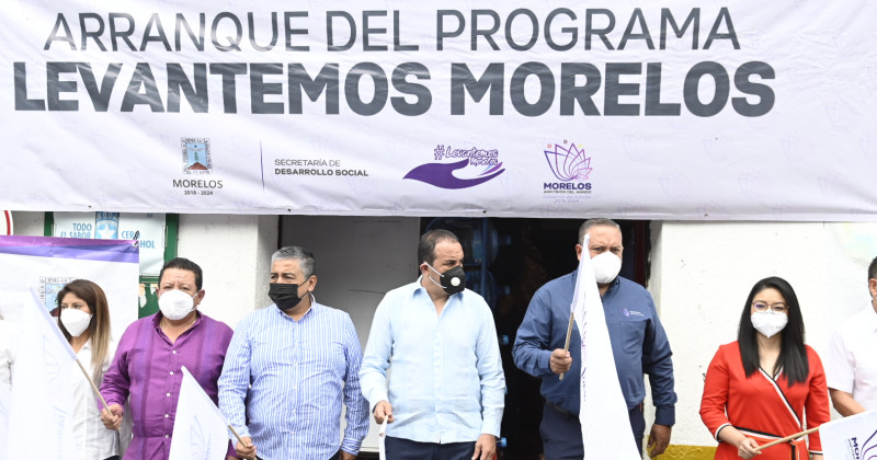 Da Cuauhtémoc Blanco banderazo de salida al Programa “Levantemos Morelos”