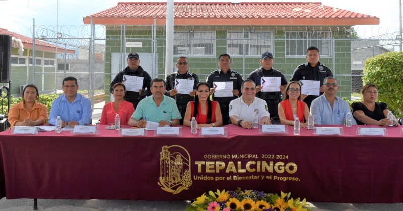 Otorga Secretaría de Administración uso de ocho superficies al Ayuntamiento de Tepalcingo para temas de seguridad