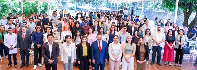 Atestigua Ejecutivo Estatal toma de protesta del Comité Ejecutivo de la Federación de Estudiantes Universitarios de Morelos 2024-2027
