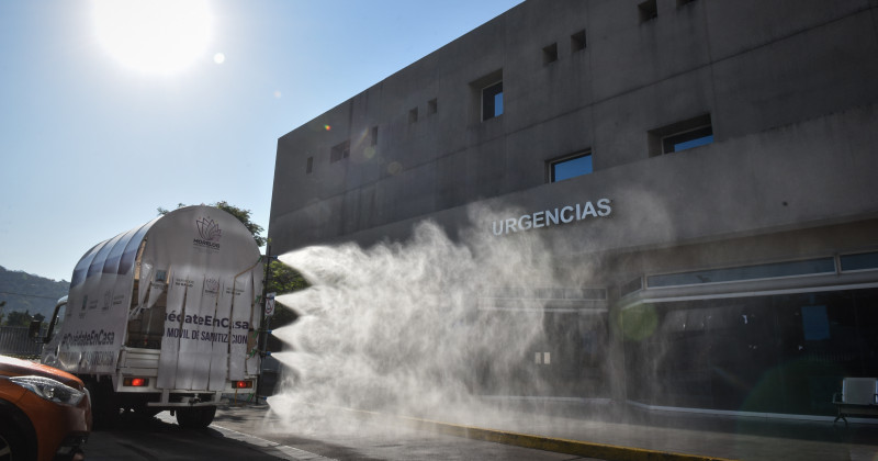 Continúan trabajos de sanitización en Morelos