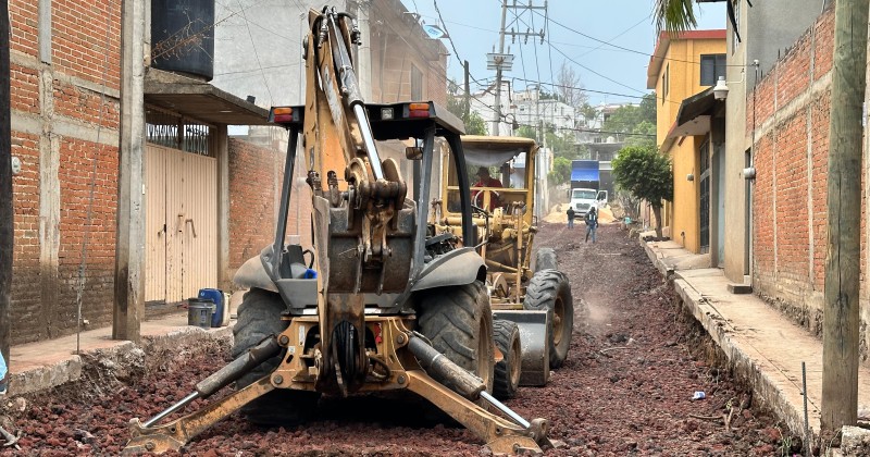 Avanzan trabajos de rehabilitación en calles Tepozteco y Toltecas de Cuernavaca