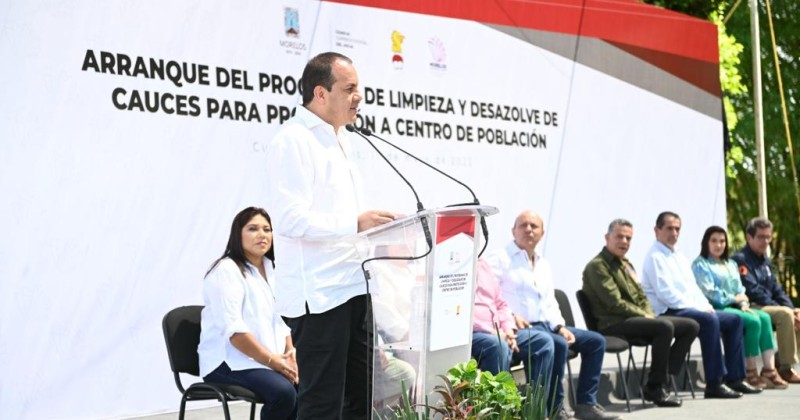 Inicia gobierno de Cuauhtémoc Blanco trabajos de desazolve para prevenir desbordamientos de ríos y barrancas en la entidad durante la temporada de lluvias 