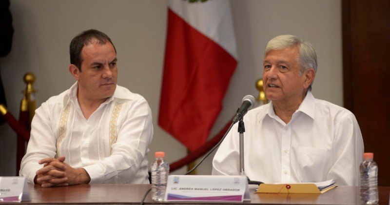 Promete AMLO trabajo conjunto con Gobierno de Morelos