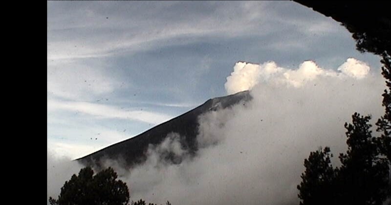 Se mantiene actividad del Volcán Popocatépetl dentro de los parámetros normales