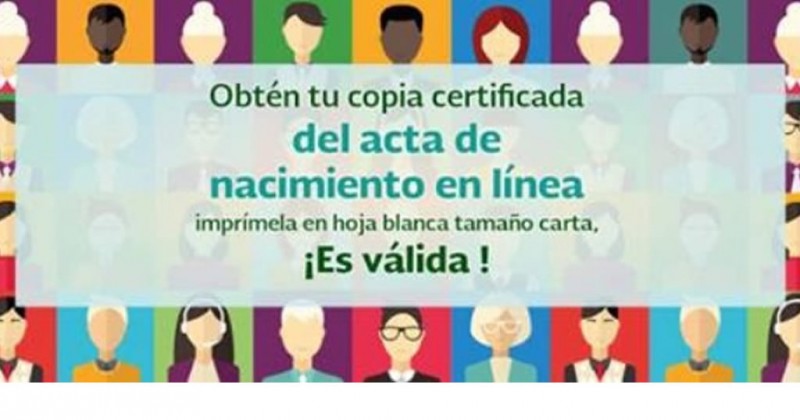 Ofrece Morelos servicio de actas de nacimiento en línea