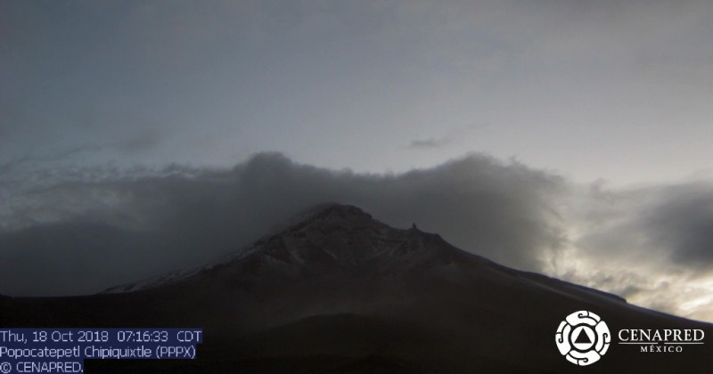 Vigila CEPCM permanente el Volcán Popocatépetl