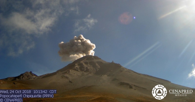 Monitoreo permanente al Volcán Popocatépetl 