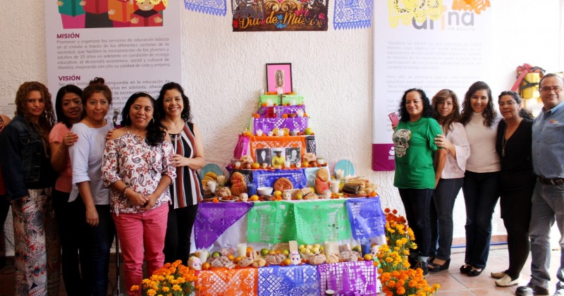 Se une INEEA Morelos a celebración del Día de Muertos
