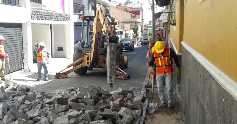 Inicia remodelación de Calle Morrow en Centro Histórico de Cuernavaca