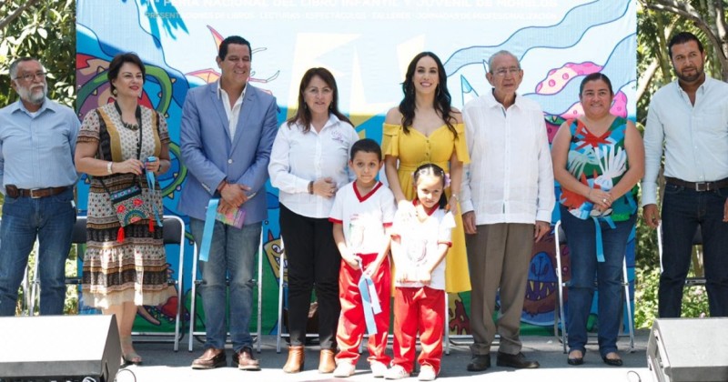 Inaugura Natália Rezende Feria Nacional del Libro Infantil y Juvenil en Morelos  