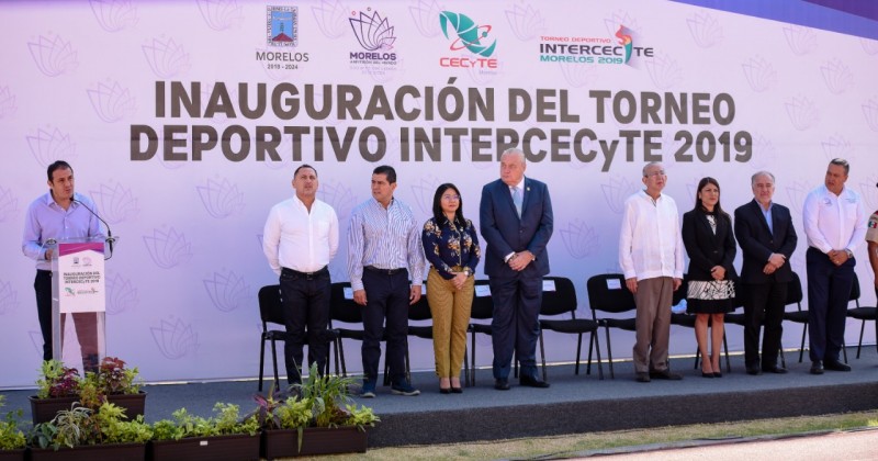 Inaugura Cuauhtémoc Blanco Torneo Estatal Deportivo INTERCECyTE 2019