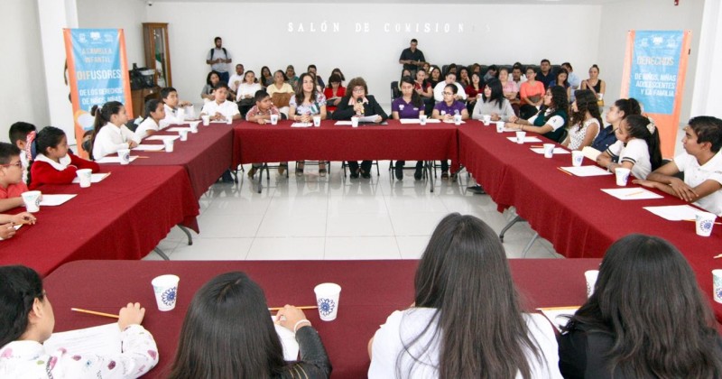 Celebra DIF Morelos primera asamblea de niños DIFusores en el Congreso del Estado