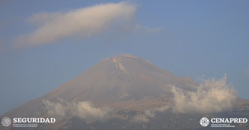 Vigila CEPCM permanentemente al Volcán Popocatépetl