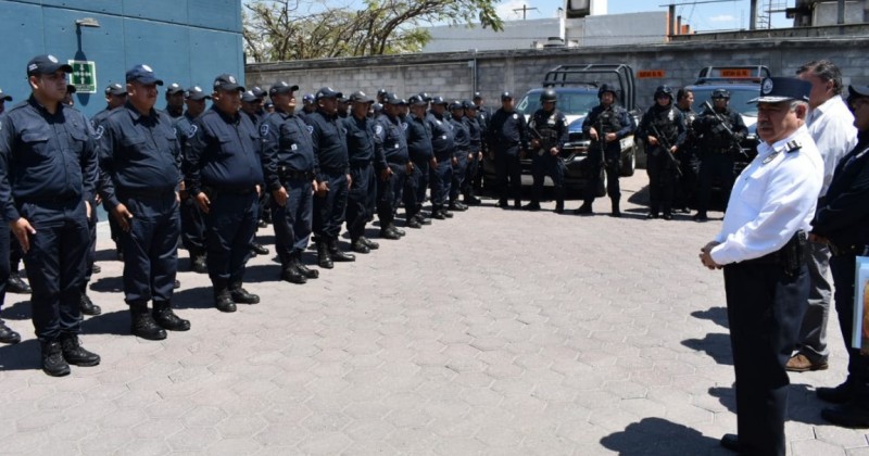 Supervisa Ortiz Guarneros a la Policía de Jiutepec  