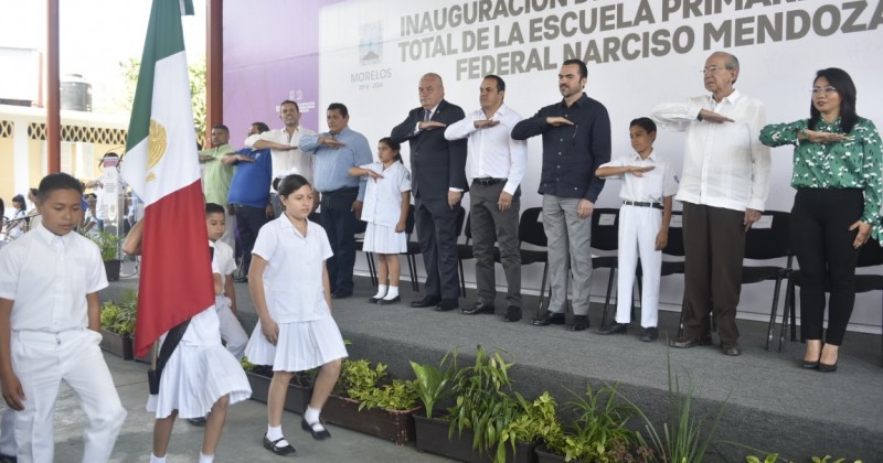 Entrega Cuauhtémoc Blanco nuevas instalaciones en primaria Narciso Mendoza de Cuautla