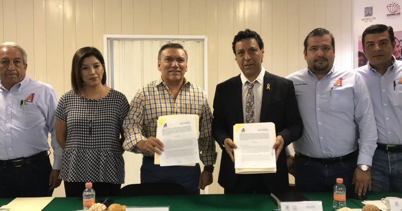 Firma INEIEM convenio de colaboración y capacitación con el Colegio de Ingenieros y Arquitectos de Morelos