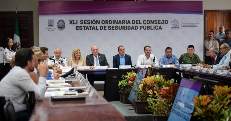 Presentan avances en materia de seguridad en Morelos