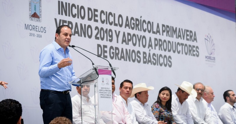 Inicia Ciclo Agrícola Primavera-Verano; Cuauhtémoc Blanco entrega semillas y otros apoyos a campesinos