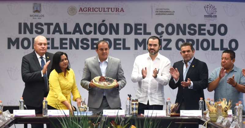 Instala Cuauhtémoc Blanco el Consejo Morelense del Maíz Criollo